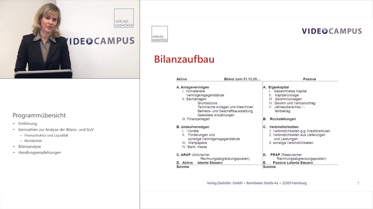 Video zum Thema Bilanzanalyse: Bilanz und GuV